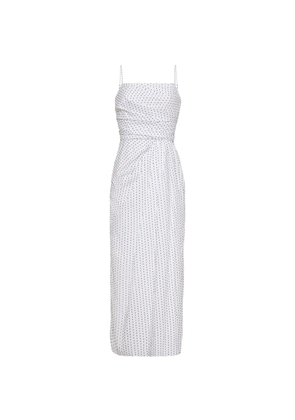 Adam Lippes Cari printed midi dress - White