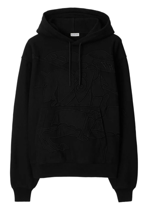 Burberry EKD-embroidered hoodie - Black