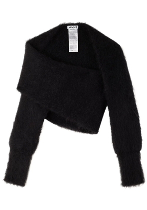 Sunnei brushed-finish wrapped sweater - Blue