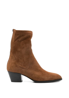 Evaluna zip-fastening boots - Brown