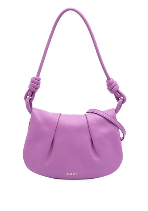 Loewe Pre-Owned 2023 Shiny Calfskin Paseo satchel - Purple