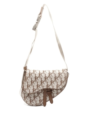 Christian Dior Pre-Owned x Travis Scott 2021 Oblique saddle cross body bag - Neutrals
