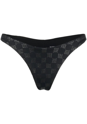 MISBHV monogram-pattern bikini bottoms - Black