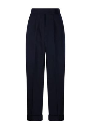Max Mara cuffed pleated trousers - Blue