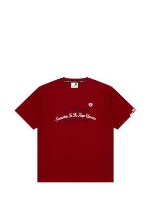 AAPE BY *A BATHING APE® graphic-print T-shirt - Red