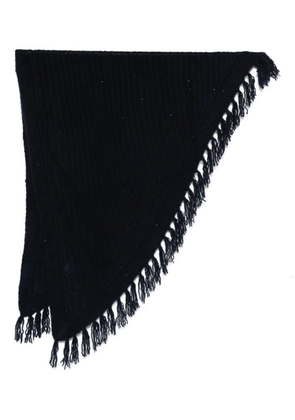 Hemisphere fringed scarf - Blue