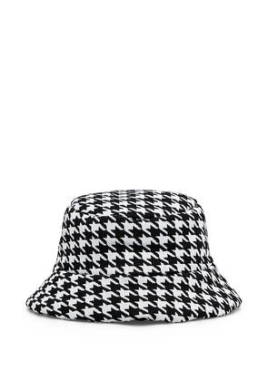 NEWLAND houndstooth bucket hat - Black