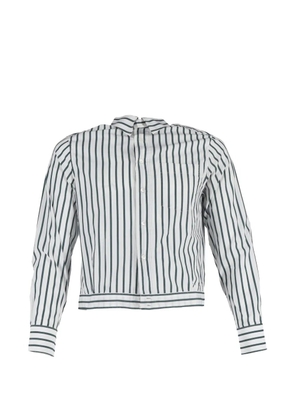 Lanvin Pre-Owned striped buttoned blouse - White