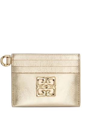 Givenchy 4G-logo leather cardholder - Gold