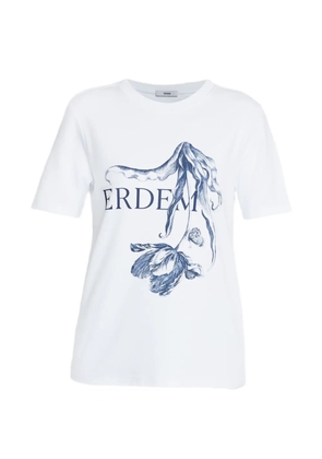 ERDEM printed-detail T-shirt - White