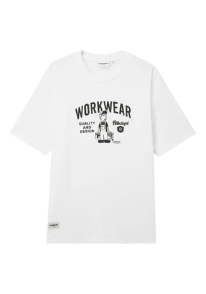CHOCOOLATE graphic-print cotton t-shirt - White