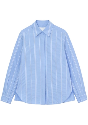 3.1 Phillip Lim stripe-pattern cotton-blend shirt - Blue