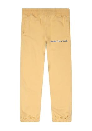 Awake NY embroidered-logo sweatpants - Yellow