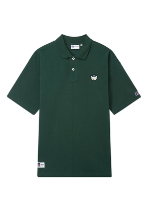 CHOCOOLATE x Russell Athletic logo-patch polo shirt - Green