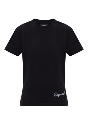 DSQUARED2 logo-embroidered T-shirt - Black