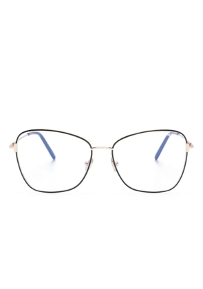 TOM FORD Eyewear two-tone butterfly-frame glasses - Gold