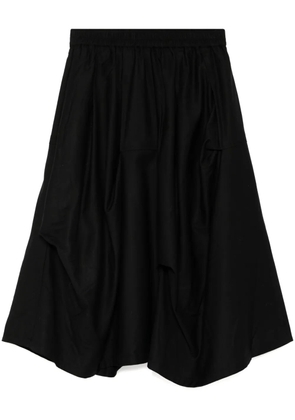 b+ab draped A-line skirt - Black