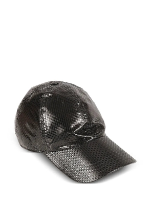 Alexander McQueen woven cap hat - Black