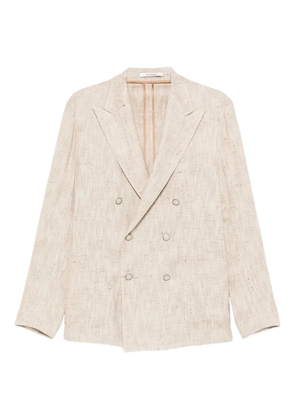 Tagliatore peak-lapel double-breasted blazer - Neutrals
