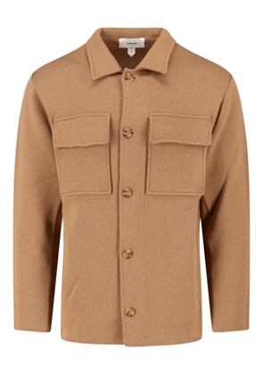 Lardini button-up wool jacket - Brown