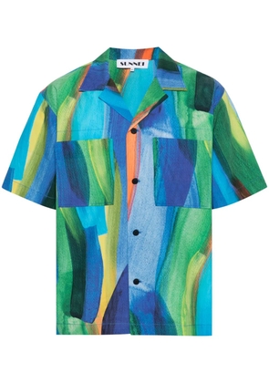 Sunnei abstract-print shirt - Green