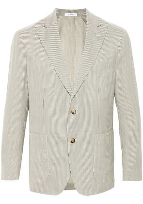 Boglioli single-breasted striped blazer - Green