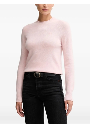 Lacoste 3D knitted crew-neck sweater - Pink