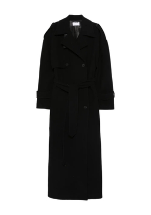 THE NINA STUDIO belted double-breasted coat - Black