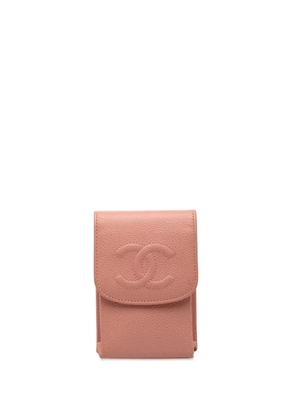 CHANEL Pre-Owned 2004-2005 CC Caviar Cigarette Case - Pink