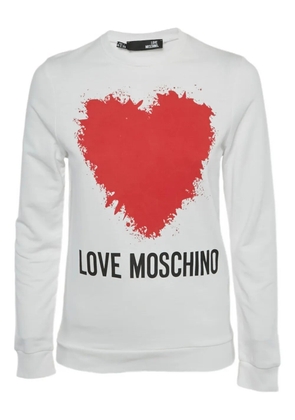 Love Moschino heart-print sweatshirt - White