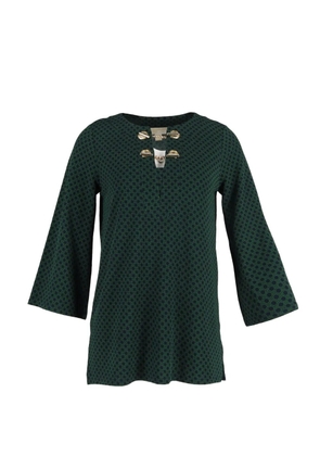 Michael Kors Vintage polka-dot embellished blouse - Green