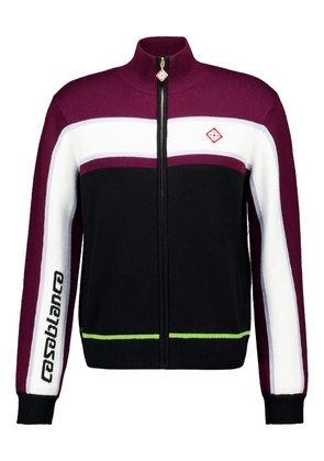 Casablanca stripe appliqué jacket - Black