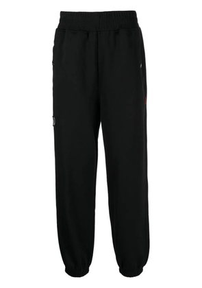 izzue logo-patch track pants - Black