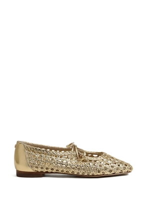 Sam Edelman Marcie woven tie ballet flats - Gold