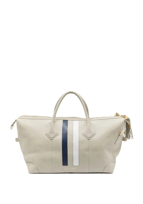 3.1 Phillip Lim stripe-detail leather duffel bag - Grey