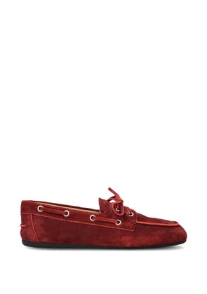 Miu Miu suede loafers - Red