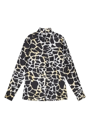 MALIPARMI giraffe-print button-down shirt - Black