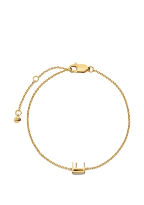 Monica Vinader Initial E chain bracelet - Gold