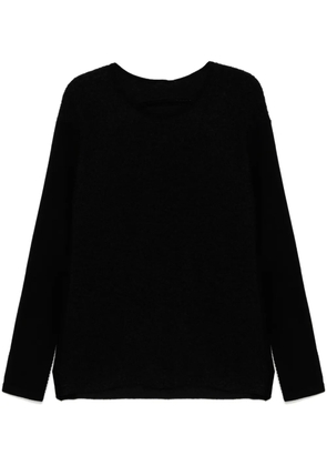 Label Under Construction crew-neck jumper - Black