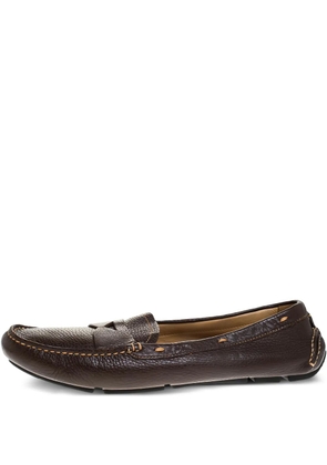 Prada Pre-Owned leather loafers - Brown