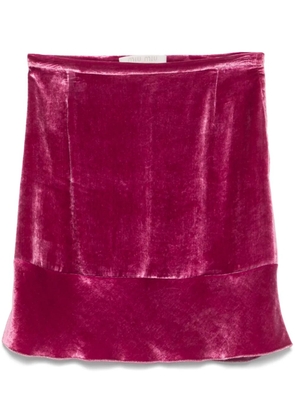 Miu Miu Pre-Owned 00s velvet mini skirt - Pink