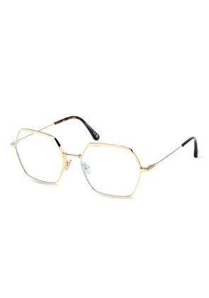 TOM FORD Eyewear geometric-frame glasses - Gold