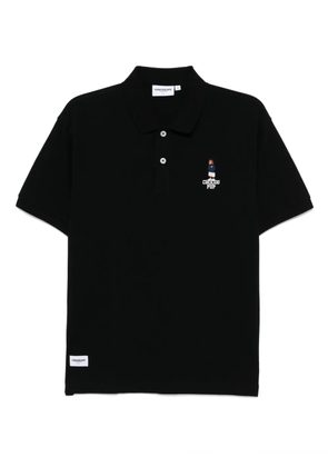 CHOCOOLATE logo-embroidered polo shirt - Black