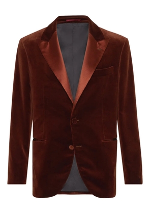 Brunello Cucinelli silk-blend blazer - Brown