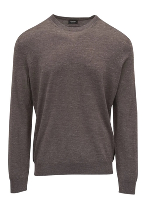 Zegna silk-blend jumper - Brown