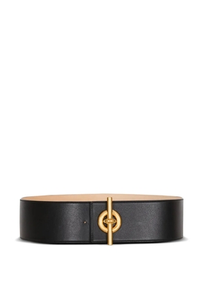 Balmain T-bar leather belt - Black