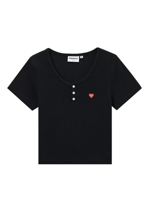 CHOCOOLATE logo patch T-shirt - Black
