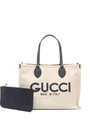 Gucci Pre-Owned 10s printed tote bag - Neutrals
