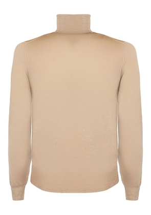 Fedeli high-neck ribbed-trim sweater - Neutrals