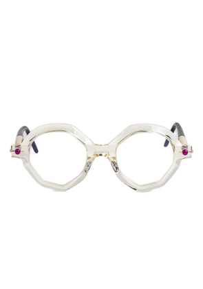 Kuboraum P18 abstract-frame glasses - Neutrals